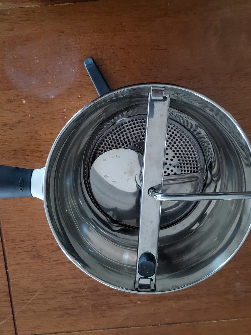 Oxo Stainless Steel Food Mill with Black Handle